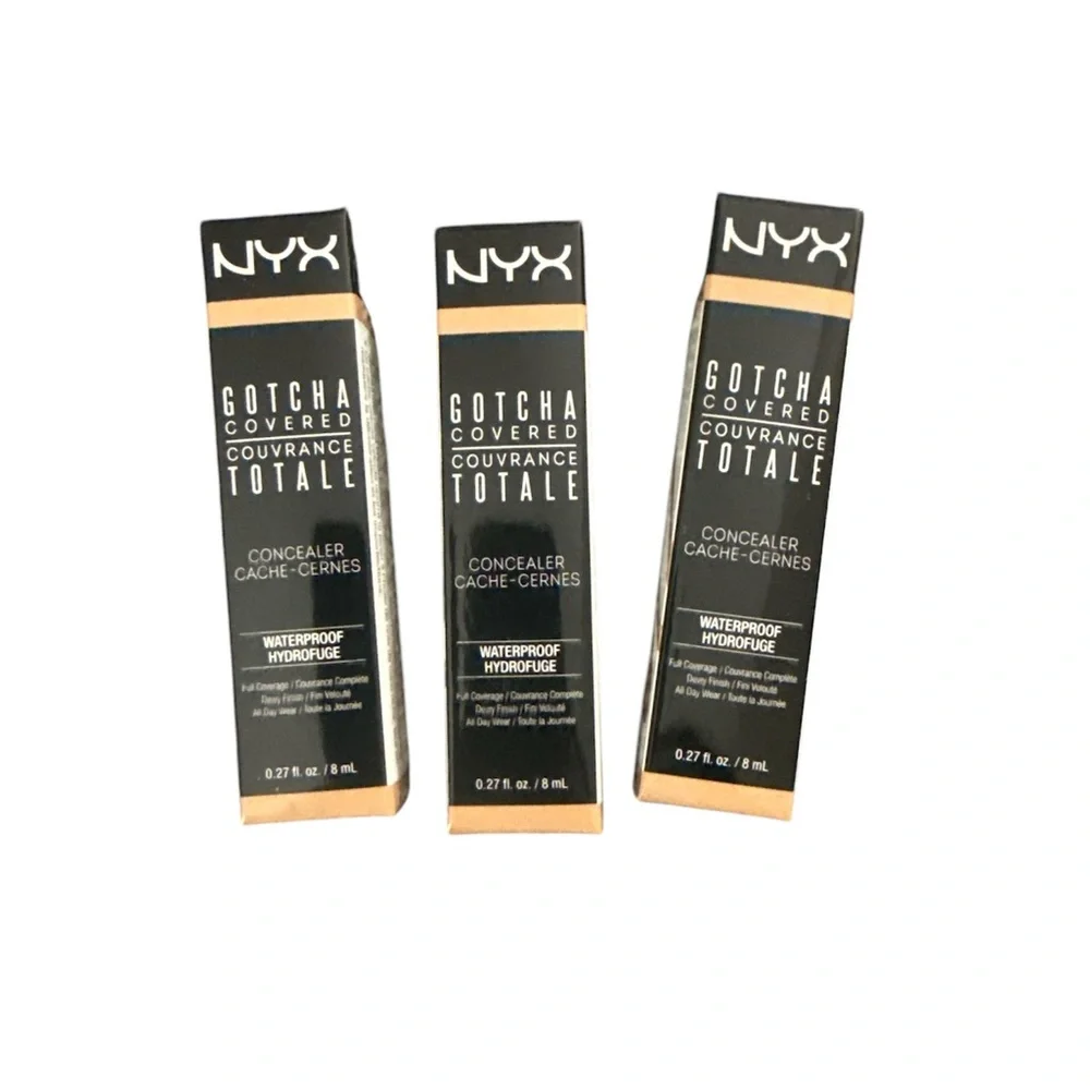 NYX Gotcha Covered Concealer - Tan - Pack of 3 New in Box